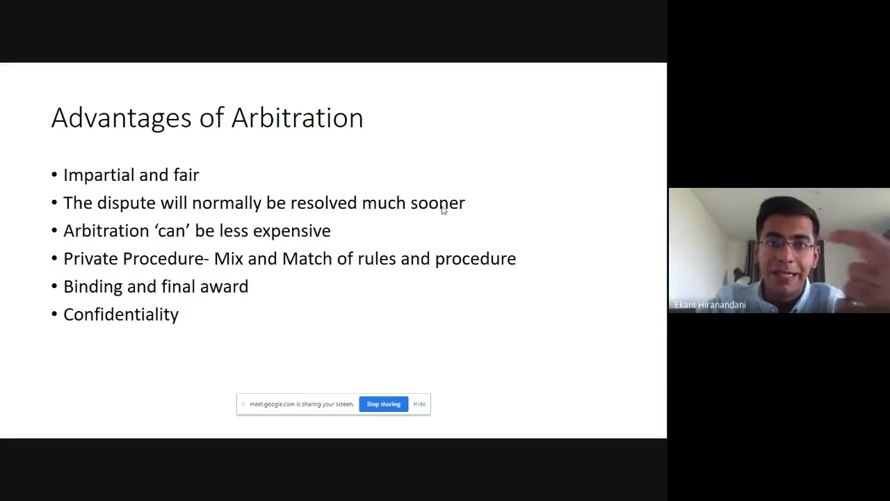 Mr  Ekant Hiranandani  Lecture on  International Commercial  Arbitration at SLS, Nagpur.