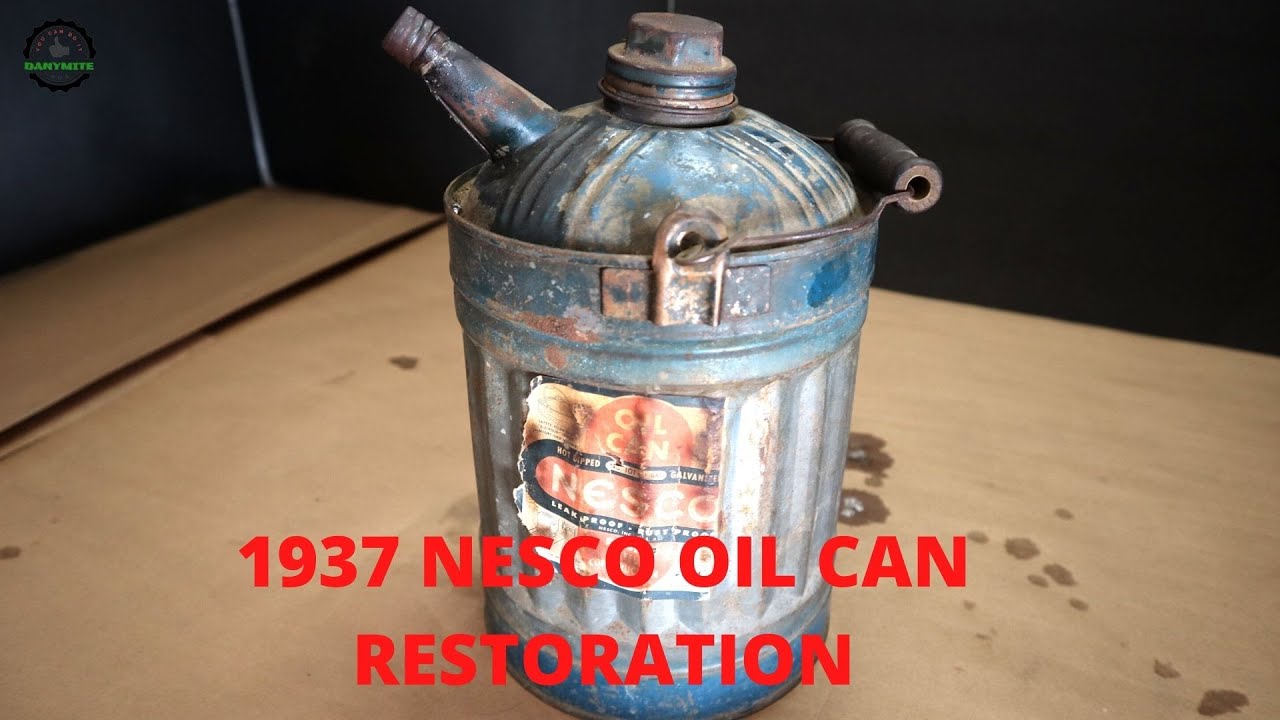 1937 NESCO oil can restoration