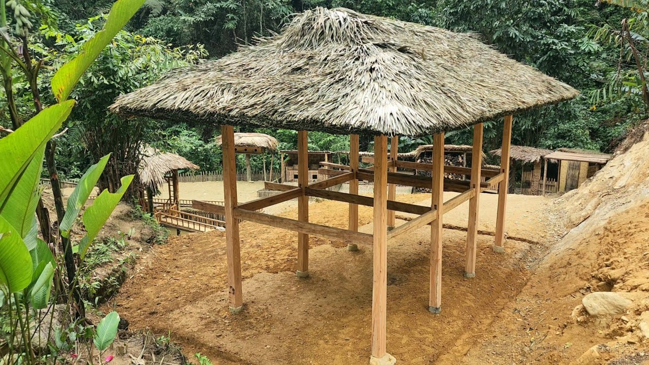 FULL VIDEO of the process of building a new house, living with nature