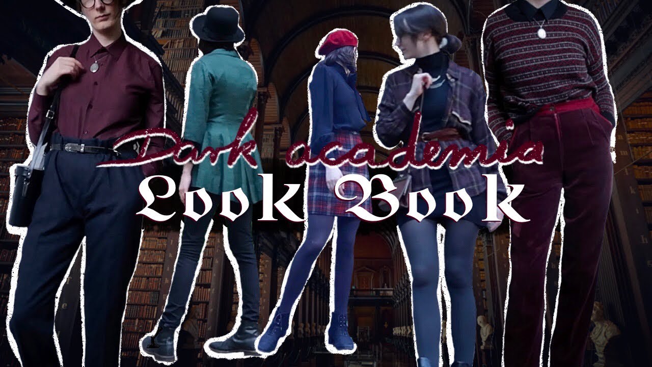 Dark Academia Aesthetic Lookbook Vintage Outfit Ideas