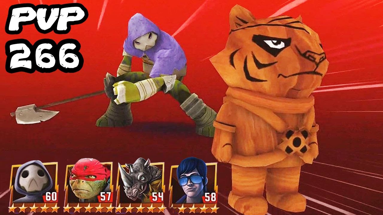 TMNT Legends PVP 266 (Rocksteady, Raphael Movie, Hun, Donatello Vision)