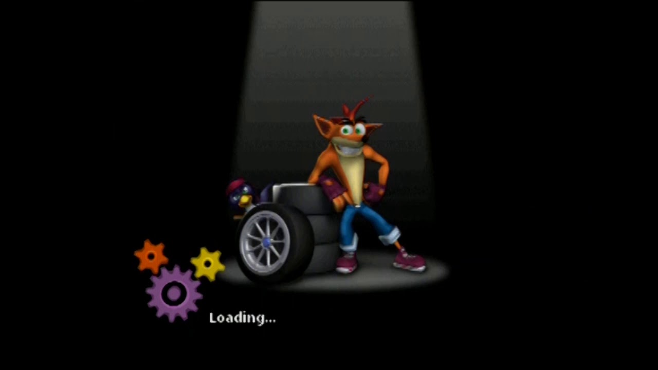 Crash Tag Team Racing - Loading Screen  - All Farts/Burps