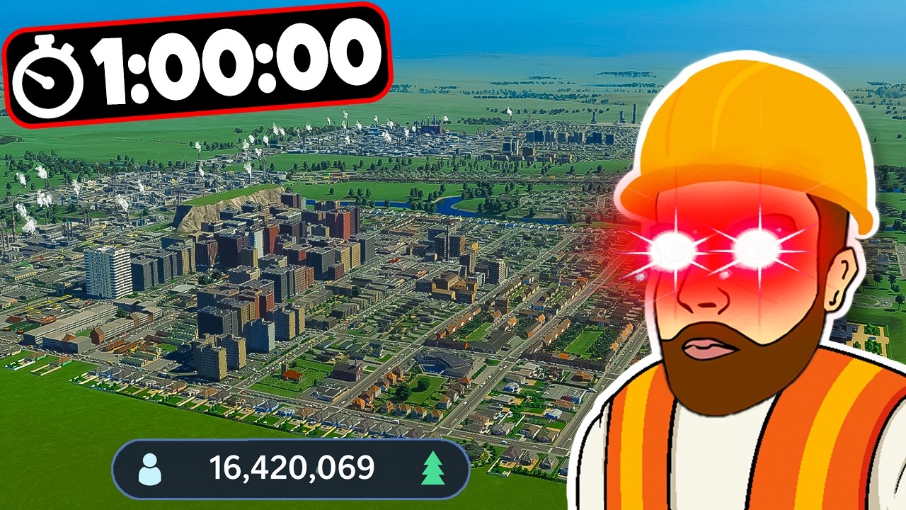 I have 1 HOUR to build the biggest city in Cities Skylines 2!
