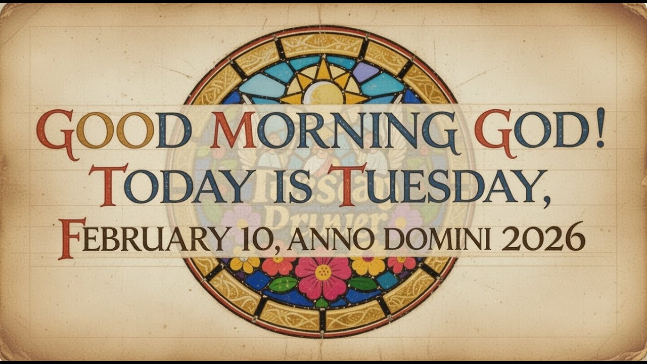 GOOD MORNING GOD! TODAY IS TUESDAY, FEBRUARY 10, 2026 #prayer #jesus #god #faith #love #hope #angels