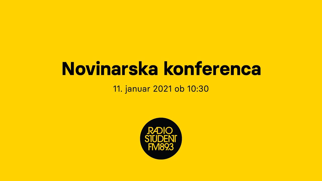Novinarska konferenca Radia Študent 11.1.2021