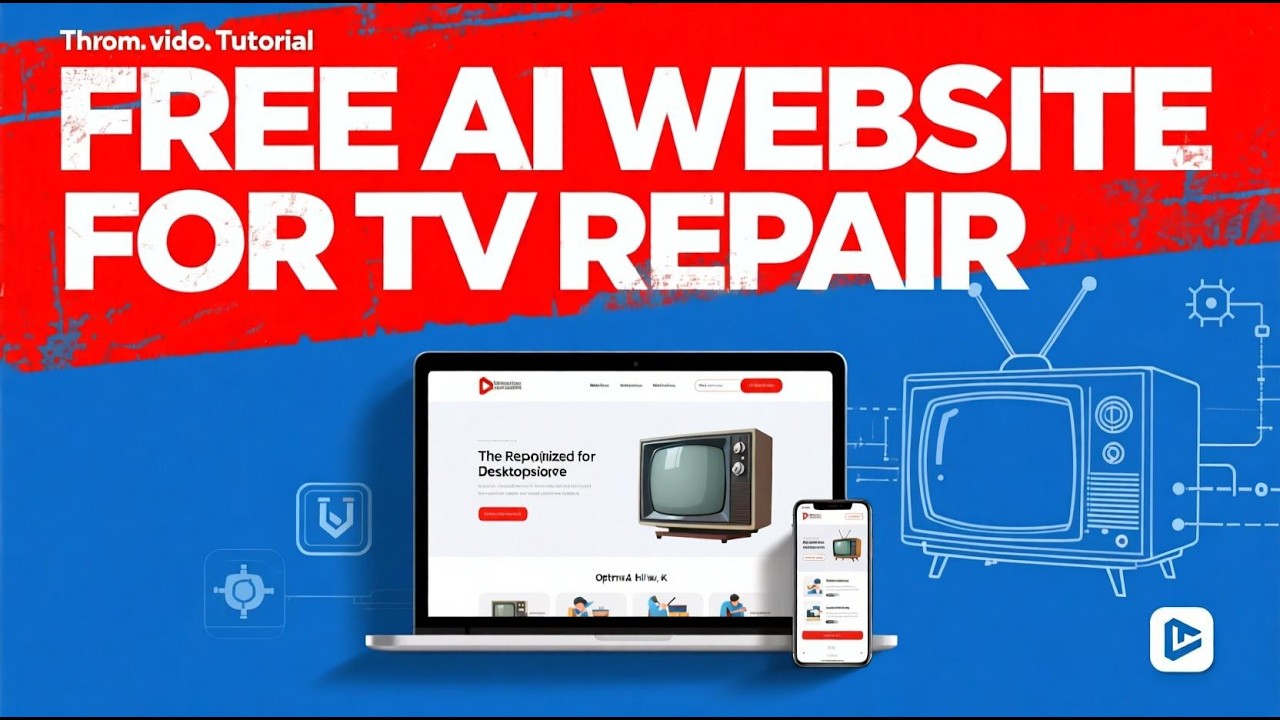 AI Builds a FREE TV Repair Website in Minutes! (2025 Tutorial)