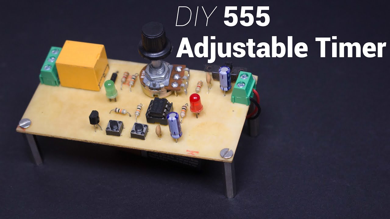 How to Make an Adjustable 555 Timer Relay Switch | Monostable Multivibrator