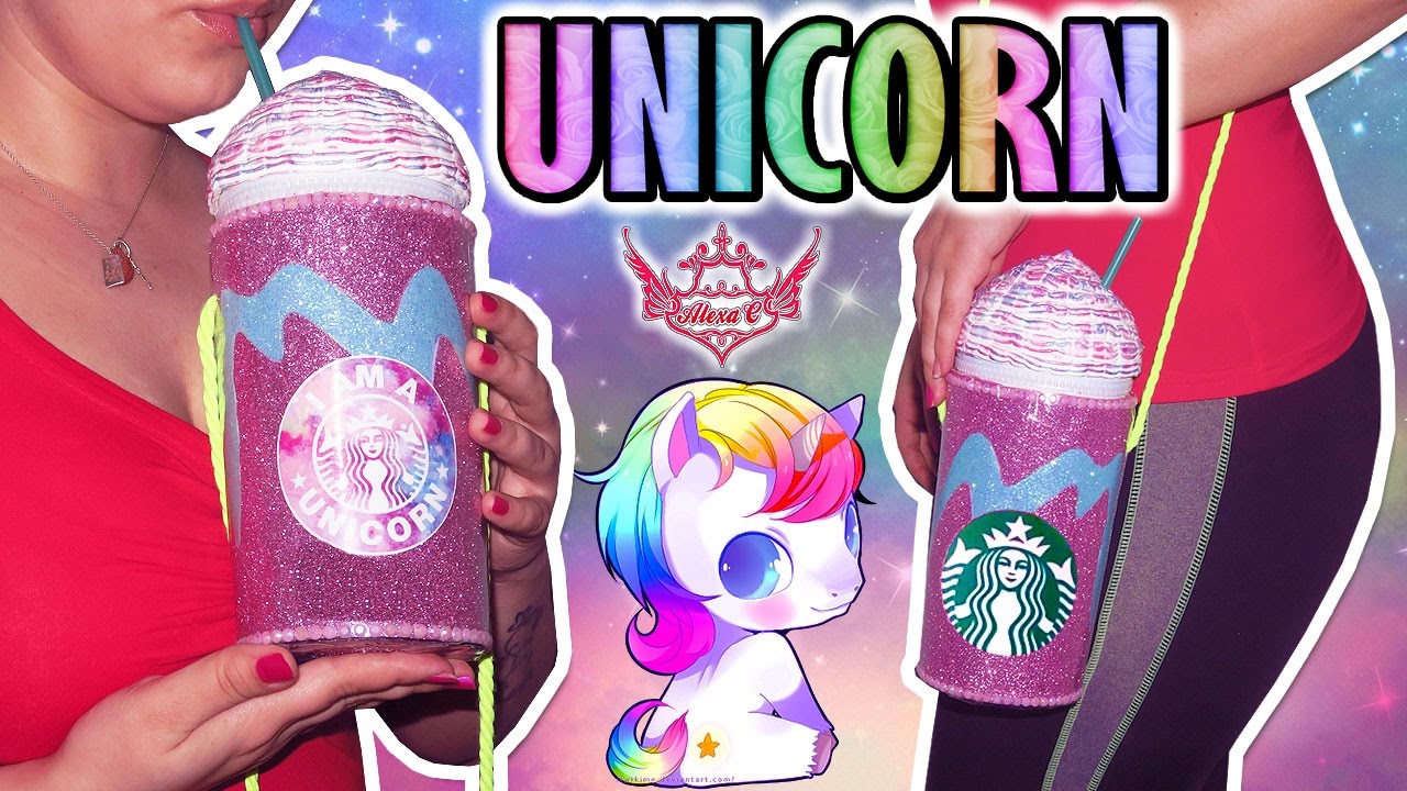 ♥ DIY: BOLSITO FRAPPÉ UNICORNIO de Starbucks ♥