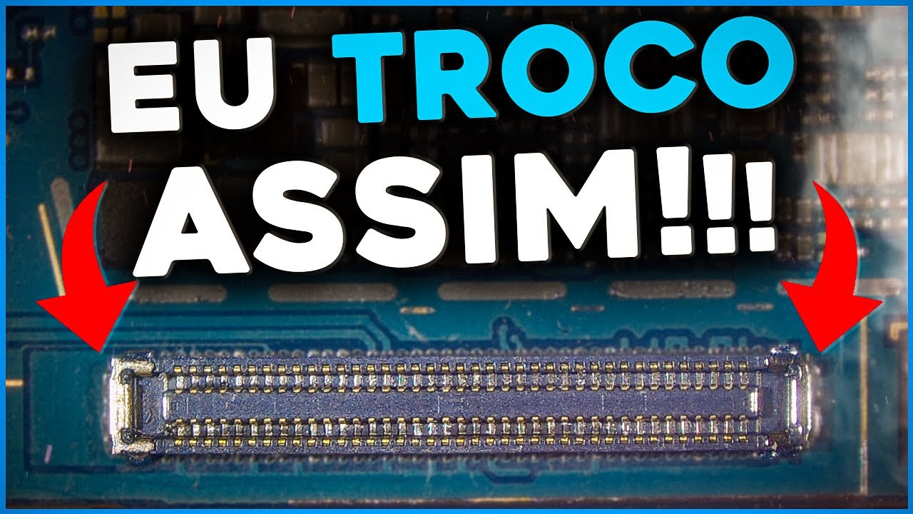 Como Trocar Conector FPC Grande Dos Novos Aparelhos! (Assim é Mais Fácil)