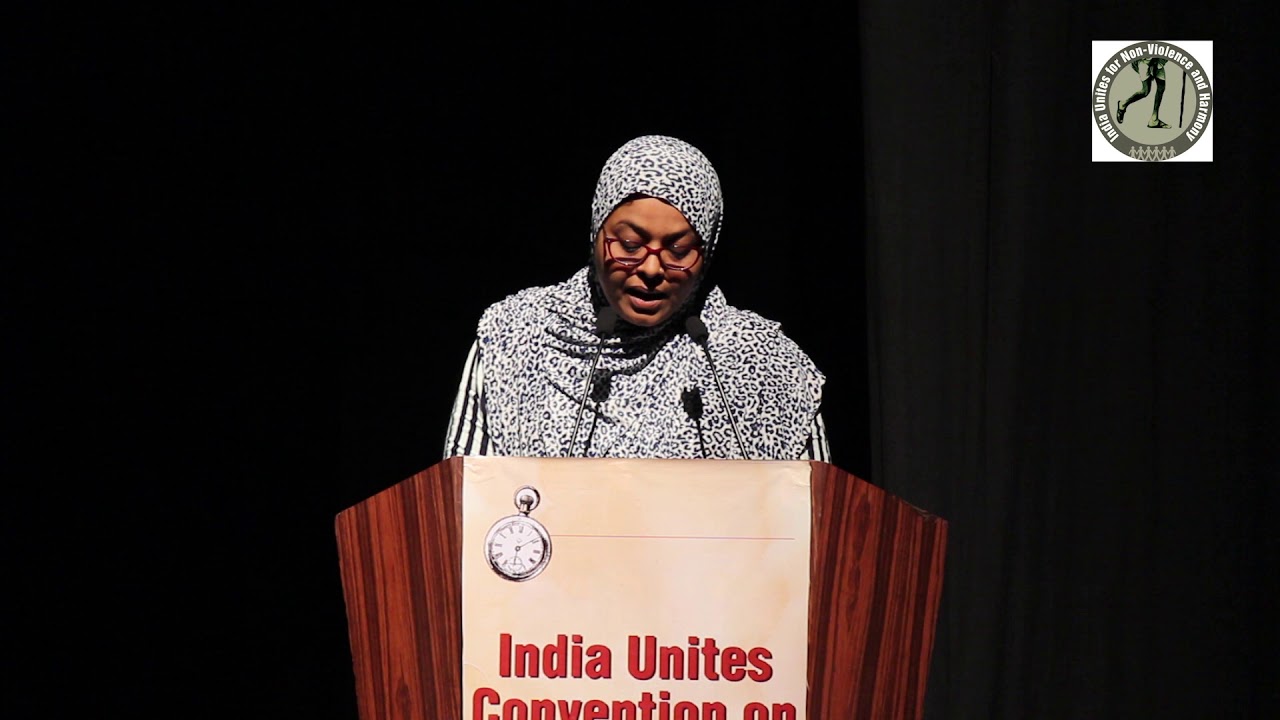 India Unites Convention, Mumbai: Nazneen Shaikh- ishwar allah tere jahan men song