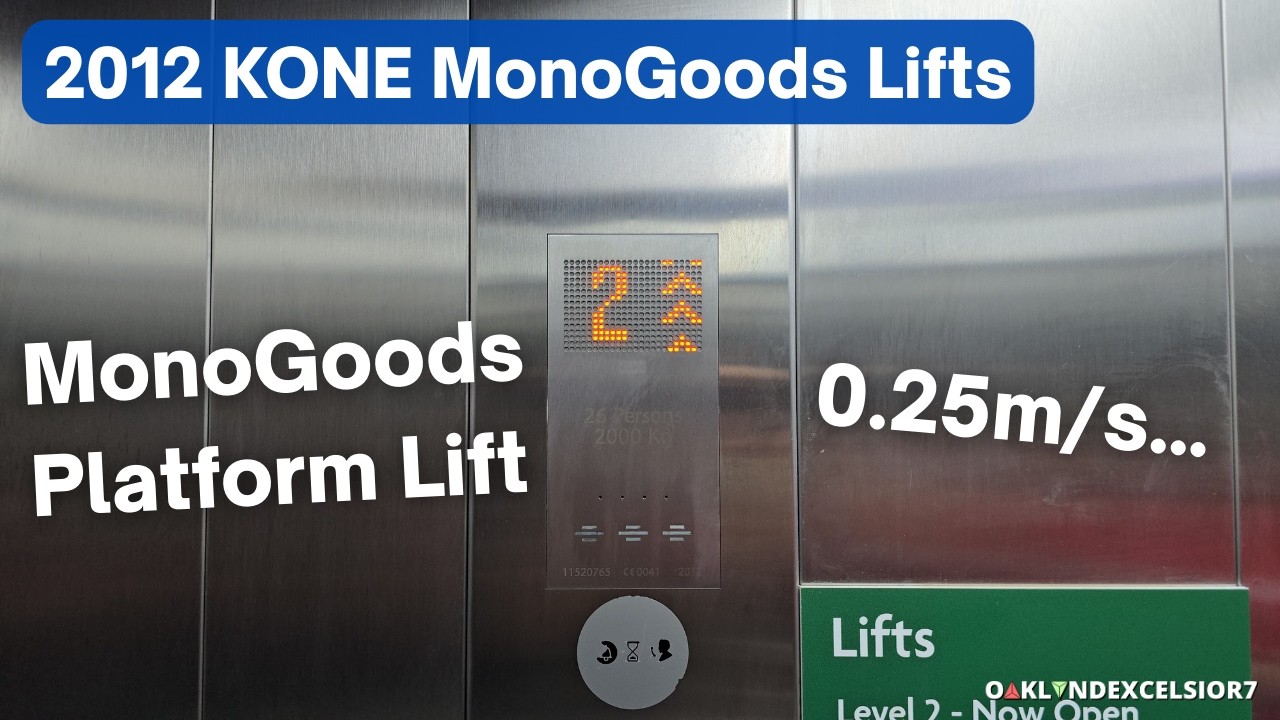 Platform Lift Speed! | 2012 KONE MonoGoods Lifts at Morrisons Birmingham