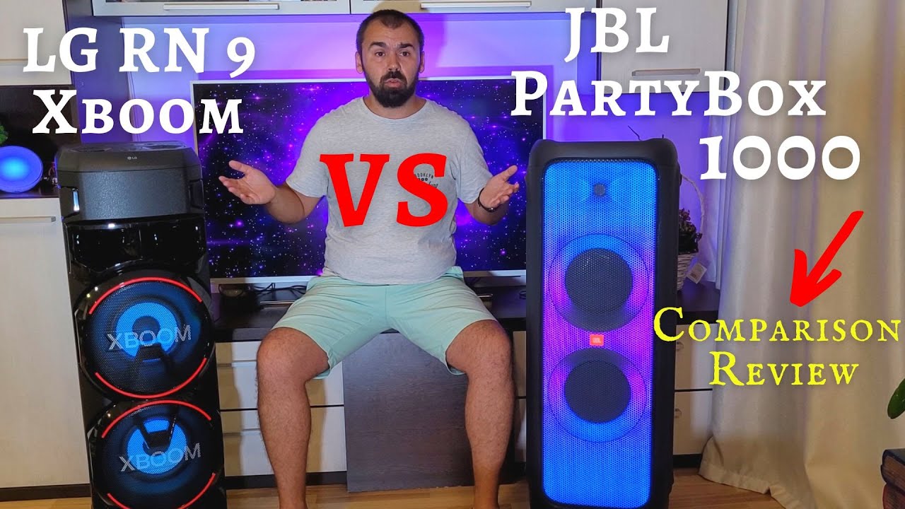 1000$ vs 350$ - JBL Partybox 1000 VS LG XBoom RN9 - Comparison REVIEW - Which is better?