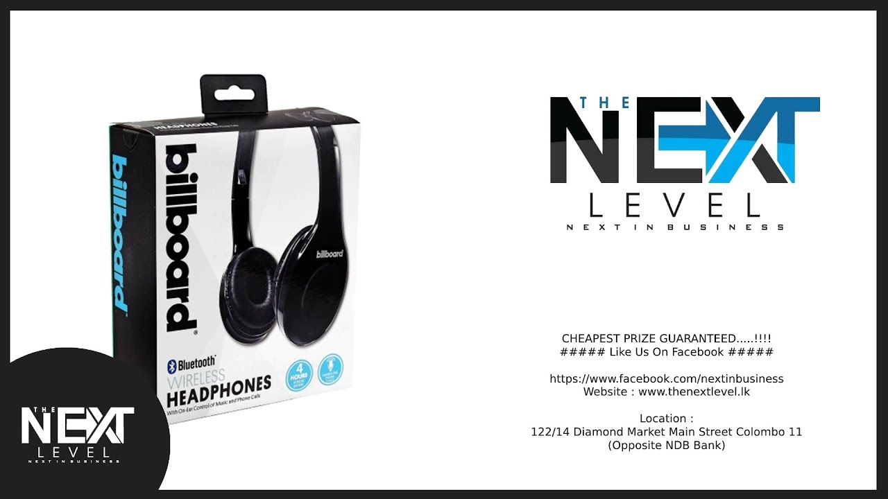 Billboard Bluetooth Wireless Headphones | TheNextlevel