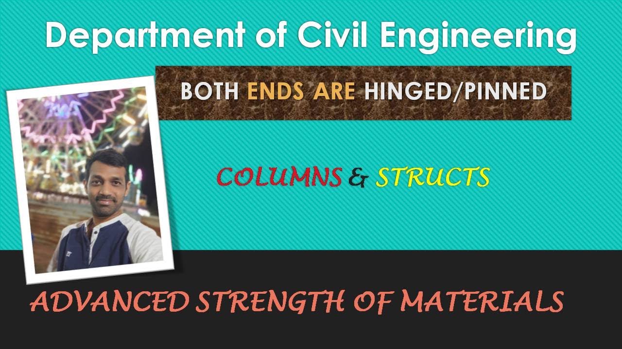 Both ends of the columns are hinged or Pinned