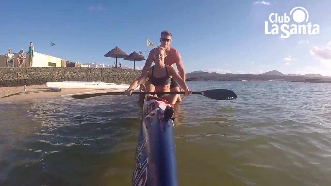 Pernille Blume og René Holten Poulsen på Club La Santa