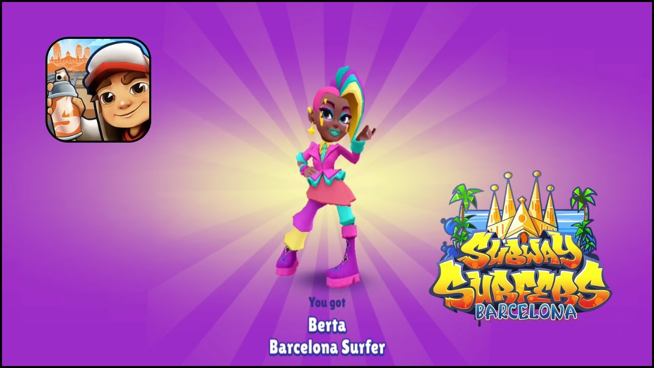 Subway Surfers Barcelona - Unlock Berta Barcelona Surfer Character 2025