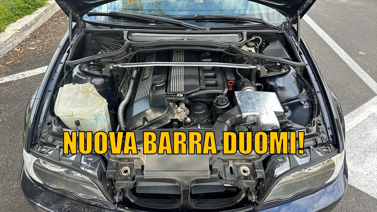 MONTO LA BARRA DUOMI ANTERIORE AL BMW ! [How to install BMW E46 Front Strut Bar]