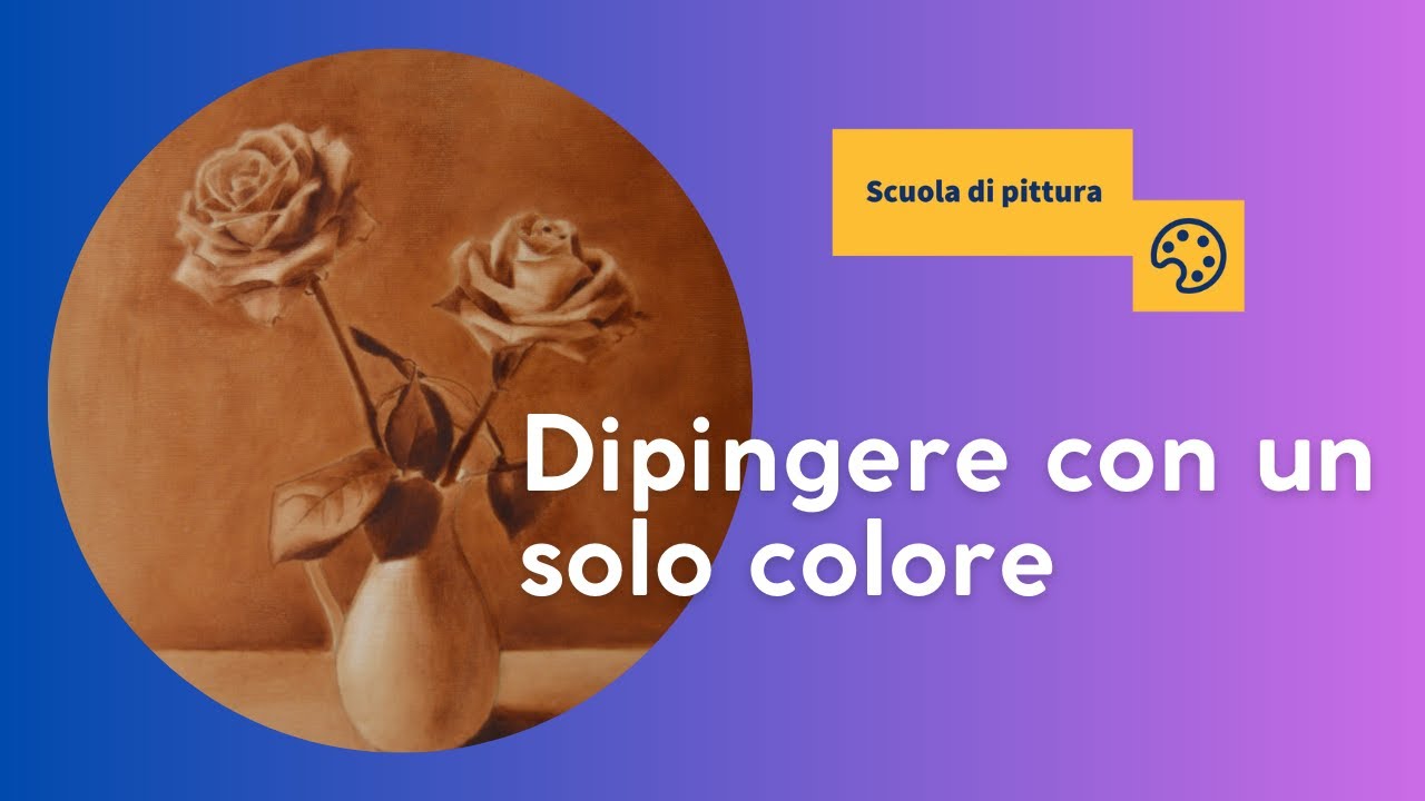 STUDIO TONALE dipingere con un solo colore - facilissimo! Lezioni di Pittura a olio🖌️