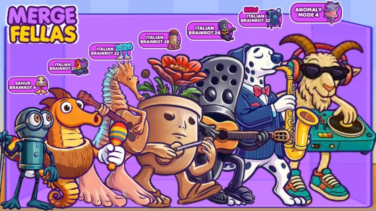 Anomaly Merge Fellas NEW BOSS + BOSS BRAINROT ⁉️ ANOMALY 4,Brainrot 32,28,27,24,22, sahur 4 - Update