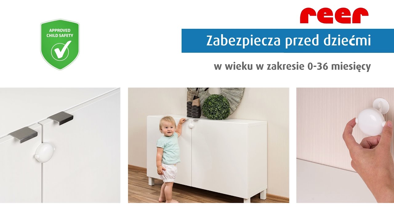Zabezpieczenie szafek z drzwiami podwójnymi RE-71020 - WYZWANIE REER: jak są testowane produkty?