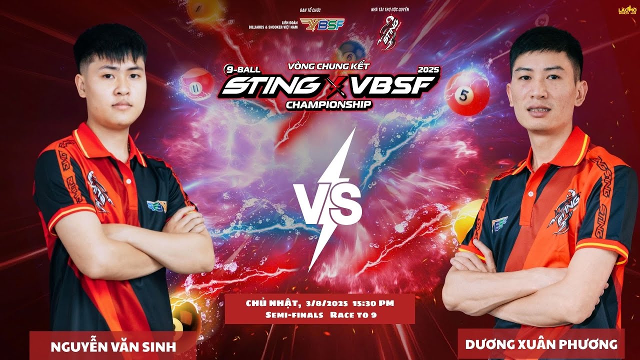 Live: Văn Sinh vs Xuân Phương 
