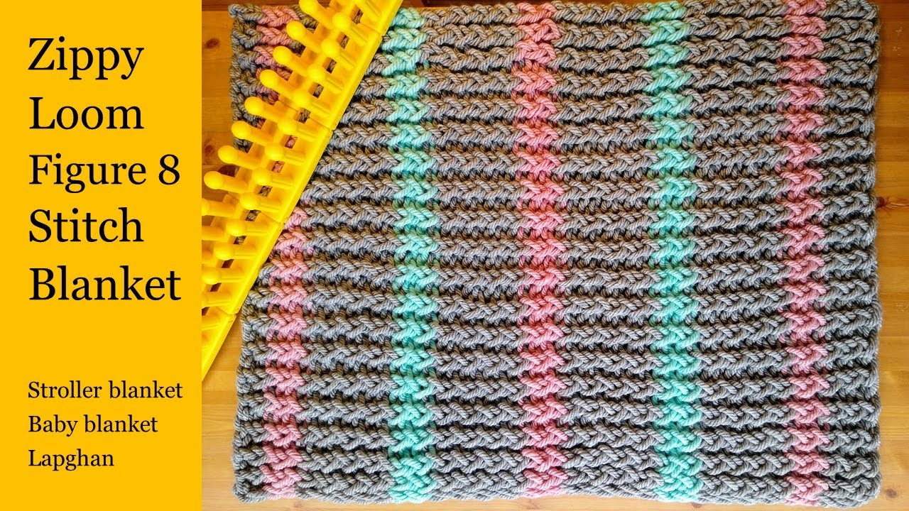 Одеяло Zippy Loom с двойной вязкой, узором 