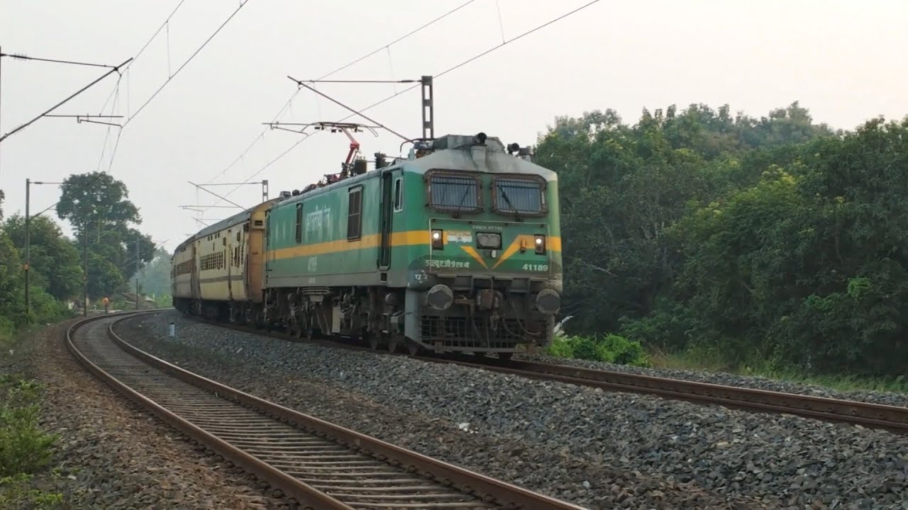 🔥POWERFUL WAG-9 PASSNGER TRAIN SKIPPING CURVING RAIL TRACK | INTERCITY+ SILCHAR+TEESTA TORSA EXPRESS