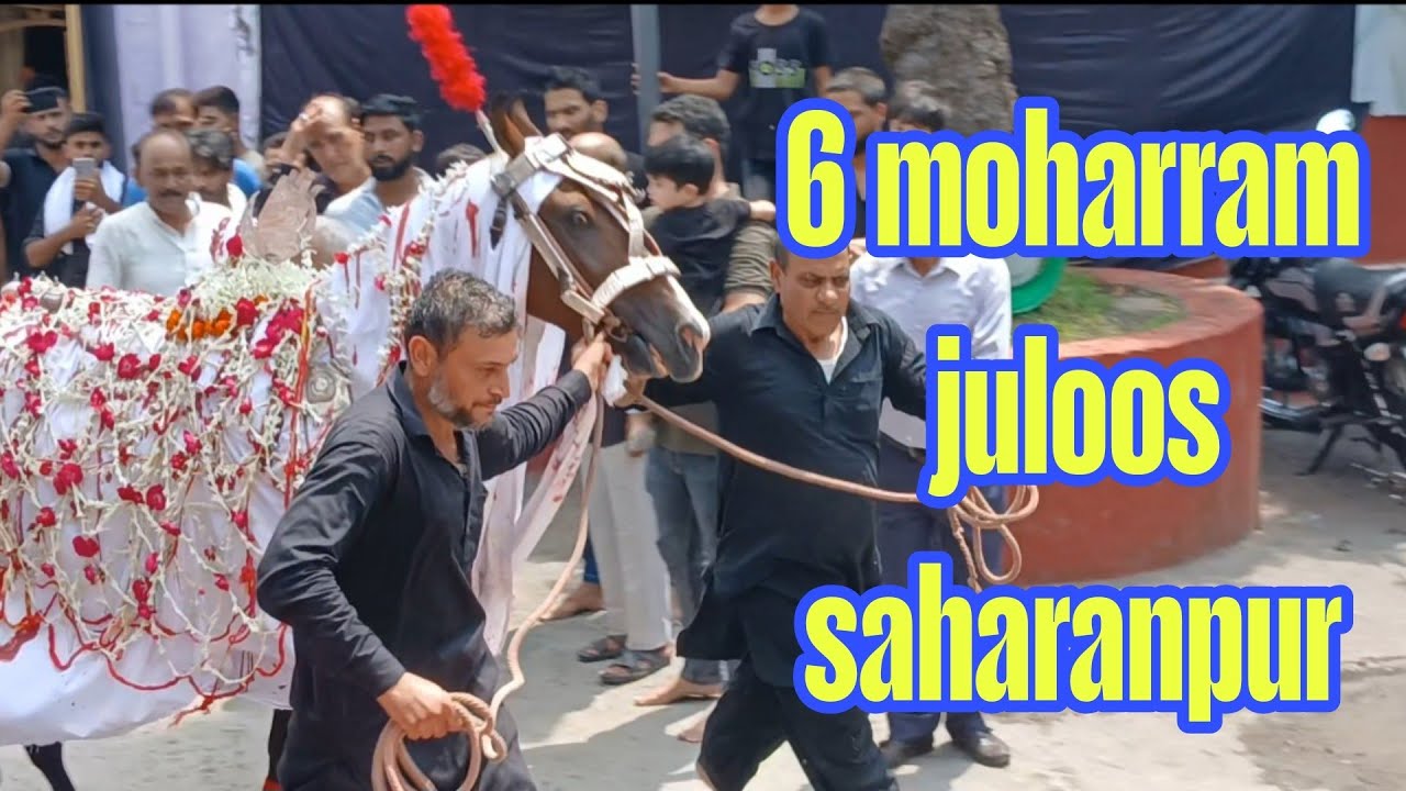 6 moharram juloos Saharanpur 2025 || moharram 2025 || saharanpur moharram