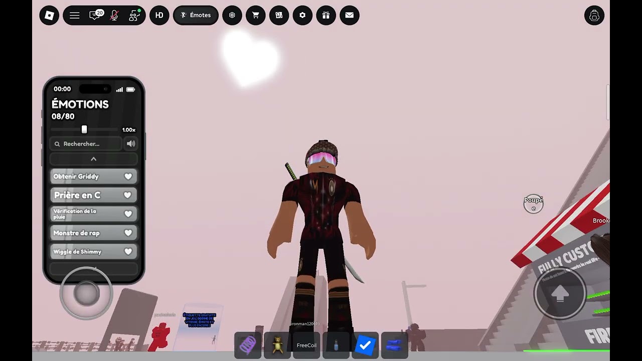 J'ai dansé avec des inconnus #roblox 