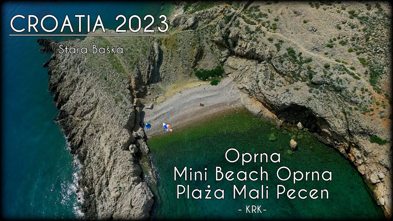 CROATIA 2023 - SUP - Oprna Bay - Oprna mini beach - Plaža Mali Pečen - Island Krk