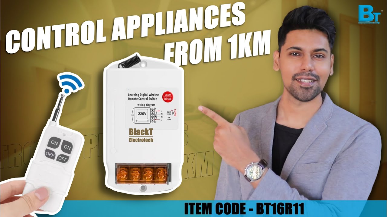 Best Remote Control Switch for Water Pumps | BT16R11 Wireless Industrial  Long range remote switch