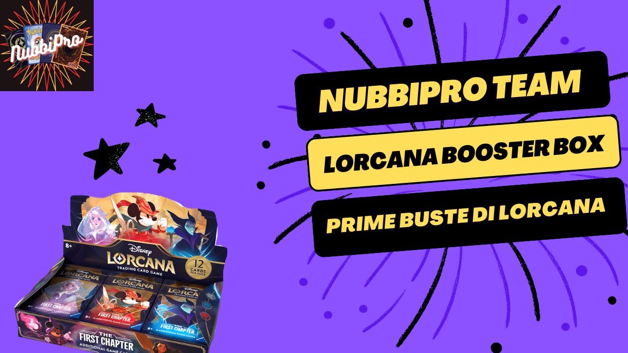 Apriamo il primo BOOSTER BOX di LORCANA! Le carte sono stupende! Ottimo Lavoro Ravensburger!