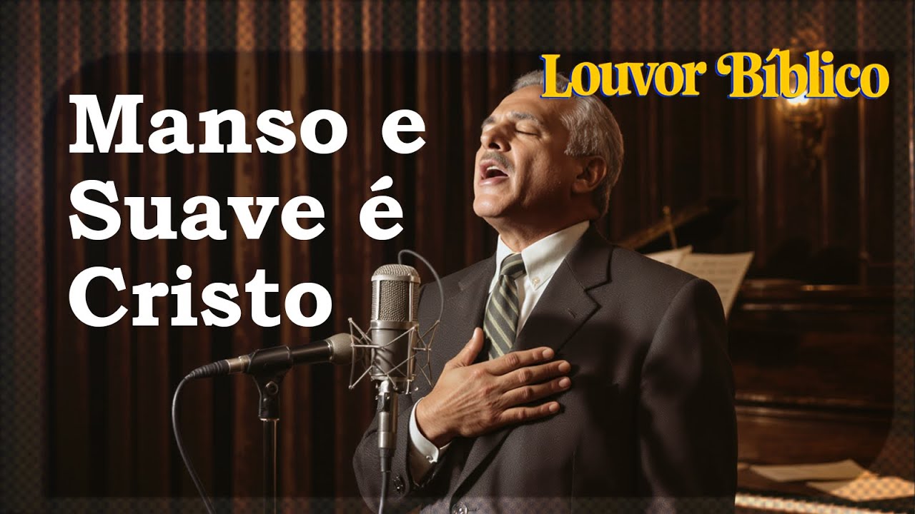 Manso e Suave é Cristo -  HINO INÉDITO que TOCA o CORAÇÃO | Música Gospel