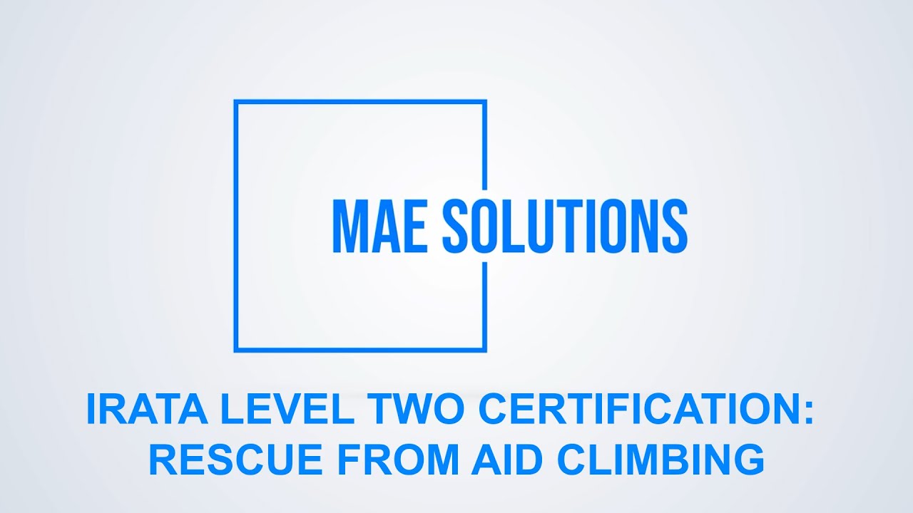 IRATA Level 2 - Rescue from Aid Climbing