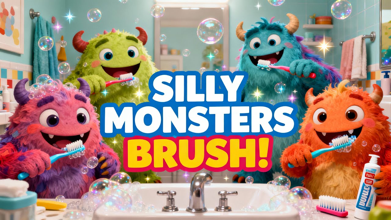 Silly Monsters Brush Their Teeth | Fun Hygiene Song by DodoVerse | Tooth Brushing Song for Kids