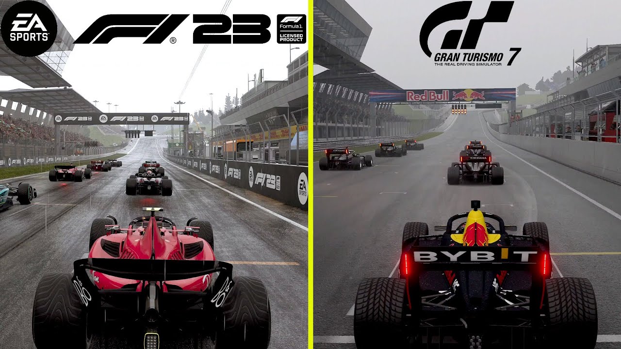 F1 23 vs Gran Turismo 7 PS5 Graphics Comparison #EApartner