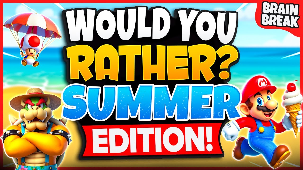 Summer Would You Rather? Workout ☀️ Summer Brain Break ☀️ Fun Movement Breaks For Kids ☀️ GoNoodle