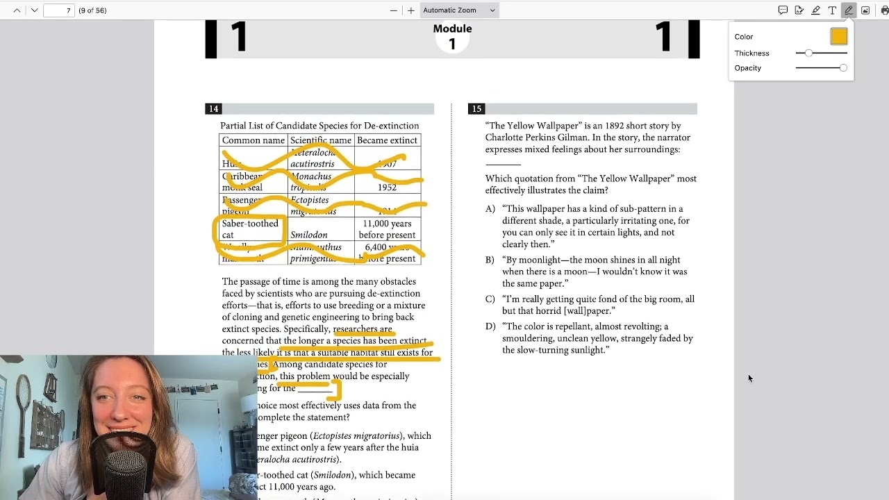 Study With Me: SAT Practice Test #5 - Reading & Writing [Part 2]