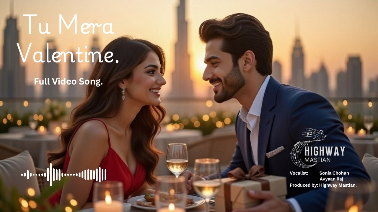 Tu Mera Valentine | Burj Khalifa Night | Full Music Video | World Bass Remix 🌆❤️ #valentinesday