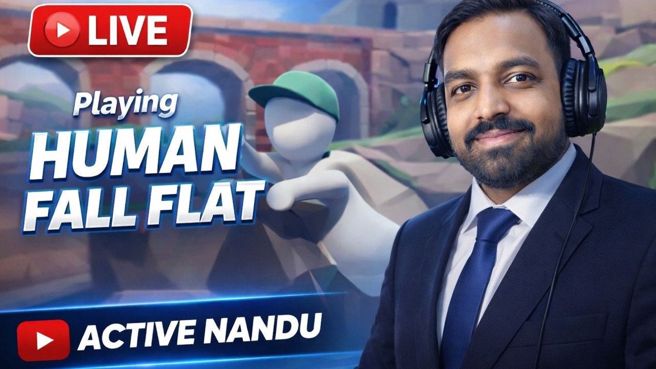 | HUMAN FALL FLAT | GIR GIR KE JEETENGE 😭 | HUMAN FALL FLAT FUN STREAM🔥| #humanfallflat #live