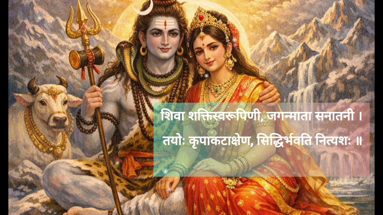 शिव पार्वती स्तुति   #trending #mahadev 