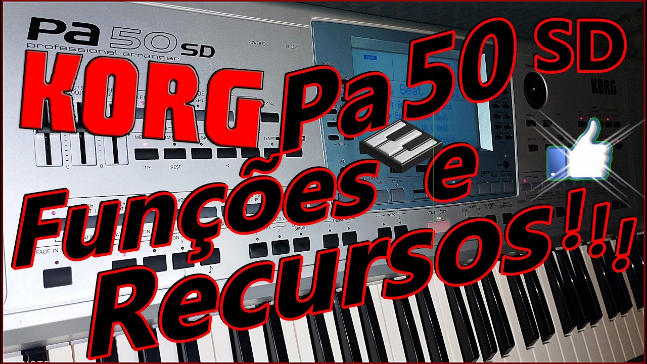 KORG PA 50 SD FUNÇÕES E RECURSOS!!! #dicas #korgpa50