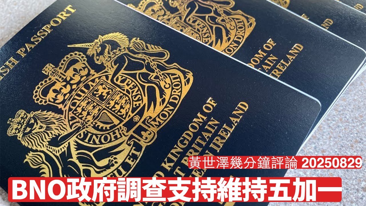 英國房屋、社區及地方政府部門BNO報告 語言同英國國籍係融合關鍵 鼓勵要有信心講英文 儘快平權更重要 黃世澤幾分鐘評論 2025年8月29日