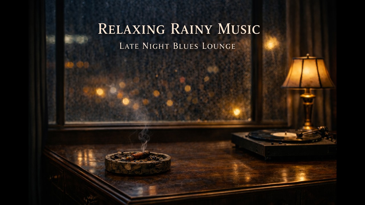 Relaxing Rainy Music | Late Night Blues Lounge