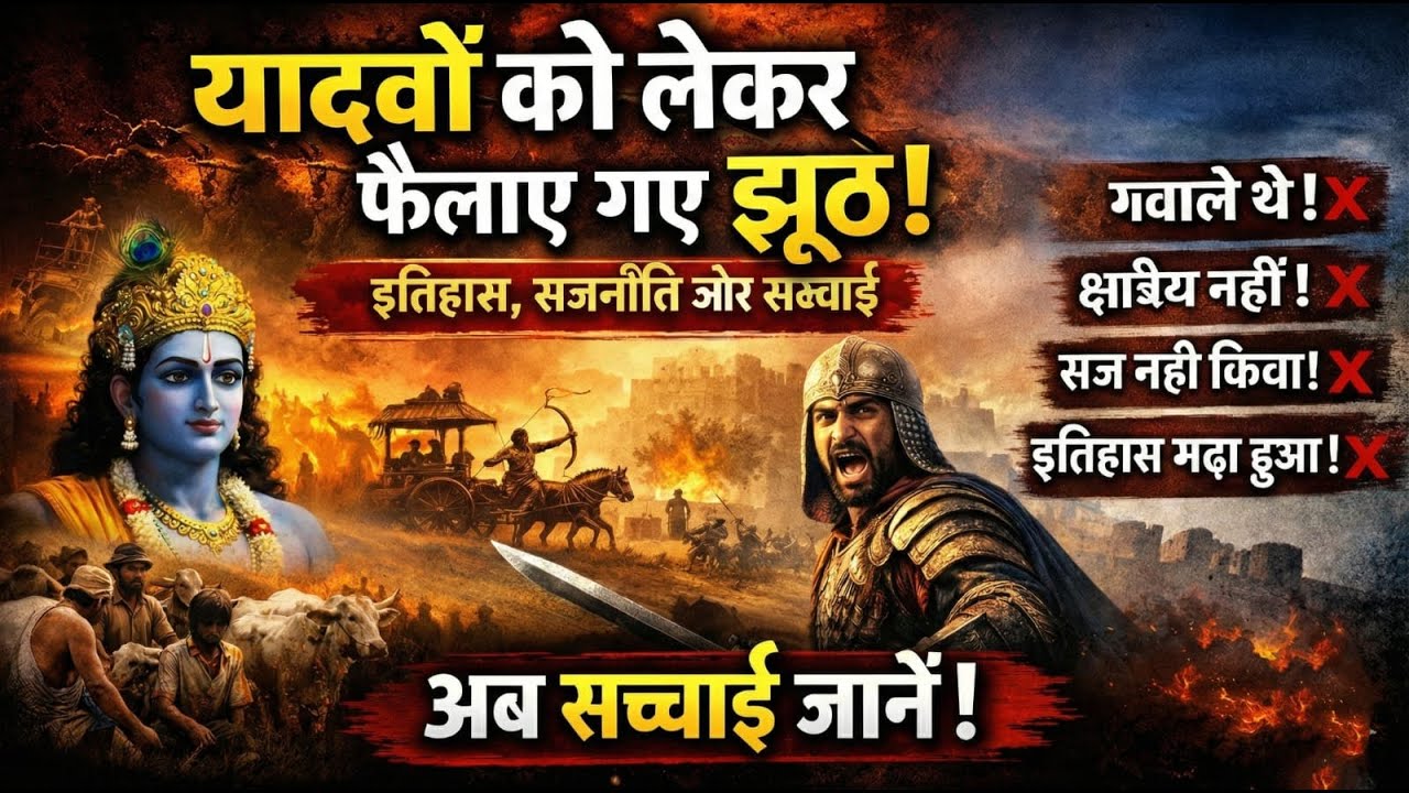 यादवों को लेकर फैलाए गए झूठ | क्या यादव सिर्फ ग्वाले थे? | Yadav History Exposed | सच जो छुपाया गया