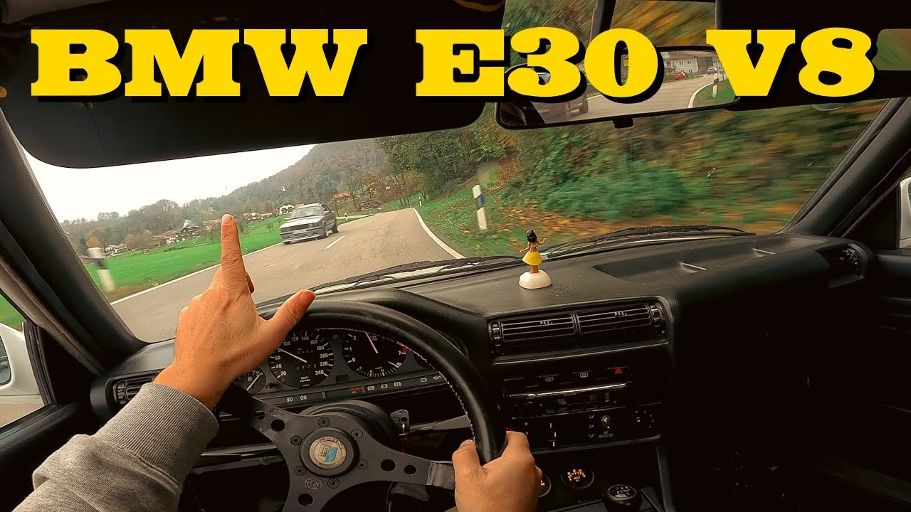 BMW E30 V8 ONBOARD M62B44 - No ESP or ABS - Autobahn