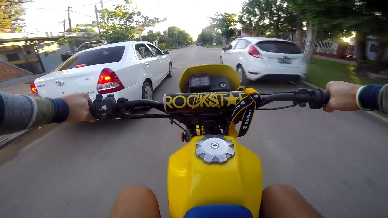 SUZUKI TS 125 Test (POV) First Person.