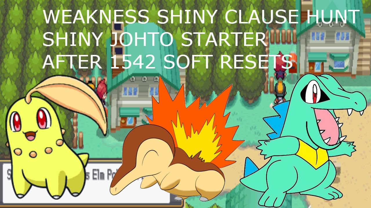 Live!!! Shiny Johto Starter Fail (655) and Reclaim (1542) Soft Resets in Soul Silver!