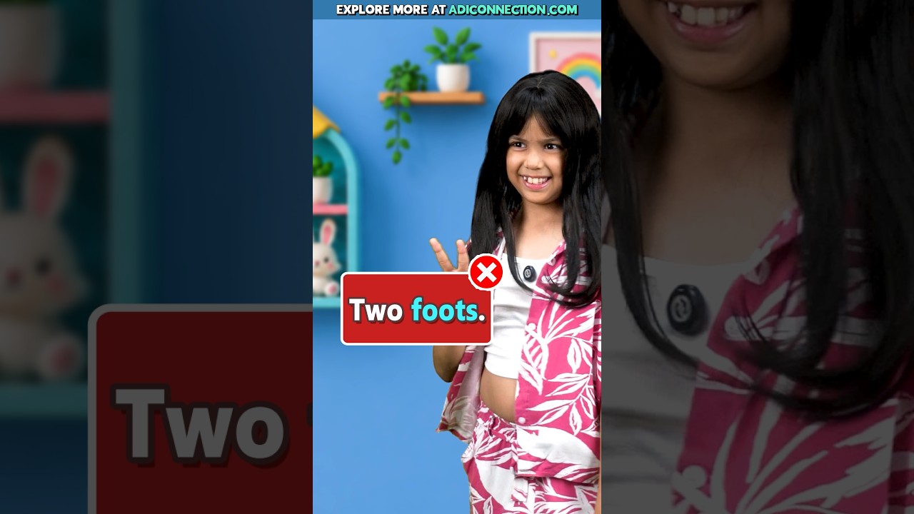 Never Say ❌ Foots | 5 Common English Mistakes for Kids | Adi Connection #shorts
