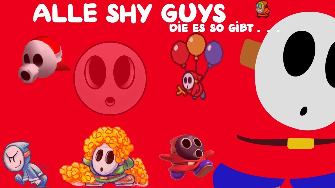 Alle Shy Guys die es im Mario Universum gibt